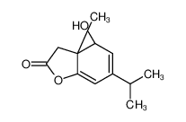 (3aS,4S)-4-hydroxy-3a-methyl-6-propan-2-yl-3,4-dihydro-1-benzofuran-2-one 88580-87-4