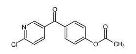 4-[(6-氯-3-吡啶基)羰基]苯基乙酸酯