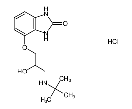 4-[3-(tert-butylamino)-2-hydroxypropoxy]-1,3-dihydrobenzimidazol-2-one,hydrochloride