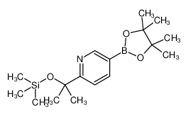 trimethyl-[2-[5-(4,4,5,5-tetramethyl-1,3,2-dioxaborolan-2-yl)pyridin-2-yl]propan-2-yloxy]silane 1228014-10-5