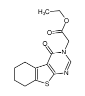 40277-49-4 ethyl 2-(4-oxo-5,6,7,8-tetrahydro-[1]benzothiolo[2,3-d]pyrimidin-3-yl)acetate