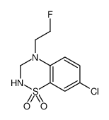 7-Chloro-4-(2-fluoroethyl)-3,4-dihydro-2H-1,2,4-benzothiadiazine 1,1-dioxide 860638-96-6