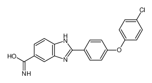 2-[4-(4-chlorophenoxy)phenyl]-3H-benzimidazole-5-carboxamide 516480-79-8