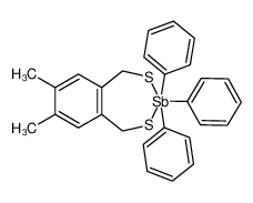 114935-67-0 spectrum, 3,3,3-triphenyl-7,8-dimethylbenzo<e>-2,4,3-dithiastibepin