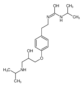 1-[2-[4-[2-hydroxy-3-(propan-2-ylamino)propoxy]phenyl]ethyl]-3-propan-2-ylurea