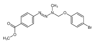 142273-11-8 1-(4-carbomethoxyphenyl)-3-(4-bromophenyloxymethyl)-3-methyltriazene