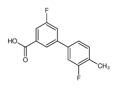 3-fluoro-5-(3-fluoro-4-methylphenyl)benzoic acid 1261987-60-3