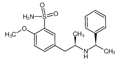 2-methoxy-5-((R)-2-(((R)-1-phenylethyl)amino)propyl)benzenesulfonamide 121565-95-5