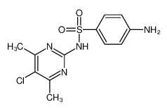 7510-86-3 structure, C12H13ClN4O2S