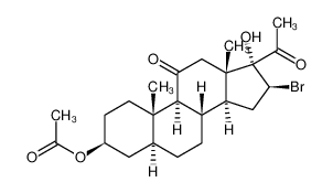 16.β.-Bromo-5.α.-pregnan-3.β.,17.α.-diol-11,20-dione-3-acetate 1780-97-8