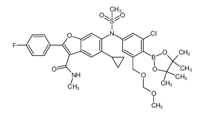 1423008-52-9 structure, C35H39BClFN2O8S