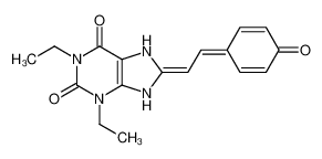 (8E)-1,3-diethyl-8-[2-(4-oxocyclohexa-2,5-dien-1-ylidene)ethylidene]-7,9-dihydropurine-2,6-dione 155272-14-3