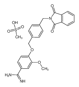 3-methoxy-4-(4-phthalimidomethylbenzyloxy)benzamidine methanesulfonate 101206-79-5