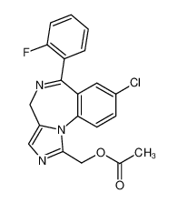 [8-chloro-6-(2-fluorophenyl)-4H-imidazo[1,5-a][1,4]benzodiazepin-1-yl]methyl acetate 59468-89-2