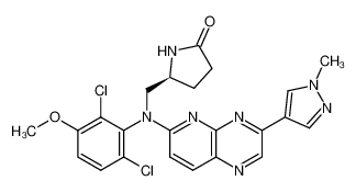 1431871-39-4 structure, C23H21Cl2N7O2