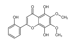 5,8-dihydroxy-2-(2-hydroxyphenyl)-6,7-dimethoxychromen-4-one 77056-21-4