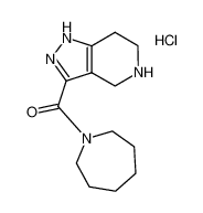 1-Azepanyl(4,5,6,7-tetrahydro-1H-pyrazolo-[4,3-c]pyridin-3-yl)methanone hydrochloride 1219982-46-3