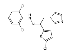 1-{(2E)-2-(5-Chloro-2-thienyl)-2-[(2,6-dichlorophenyl)hydrazono]e thyl}-1H-imidazole 80168-44-1