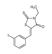 92846-54-3 (5Z)-3-ethyl-5-[(3-iodophenyl)methylidene]-2-sulfanylidene-1,3-thiazolidin-4-one