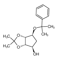 288269-06-7 (3aS,4R,6S,6aR)-2,2-dimethyl-6-((2-phenylpropan-2-yl)oxy)tetrahydro-3aH-cyclopenta[d][1,3]dioxol-4-ol