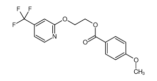 2-[4-(trifluoromethyl)pyridin-2-yl]oxyethyl 4-methoxybenzoate 257624-96-7