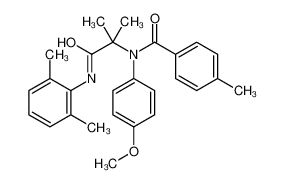 N-{1-[(2,6-二甲基苯基)氨基]-2-甲基-1-氧代-2-丙基}-N-(4-甲氧基苯基)-4-甲基苯甲酰胺