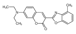 7-(二乙基氨基)-3-(4-甲基-1,3-苯并恶唑-2-基)-2H-苯并吡喃-2-酮