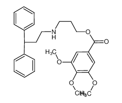 3-(3,3-diphenylpropylamino)propyl 3,4,5-trimethoxybenzoate 23891-60-3