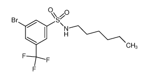 N-己基-3-溴-5-三氟甲基苯磺酰胺