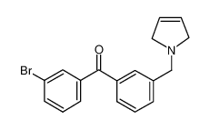 (3-bromophenyl)-[3-(2,5-dihydropyrrol-1-ylmethyl)phenyl]methanone 898789-95-2