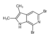 5,7-二溴-2,3-二甲基-1H-吡咯并[2,3-c]吡啶