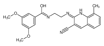 N-[2-[(3-cyano-8-methylquinolin-2-yl)amino]ethyl]-3,5-dimethoxybenzamide 606105-16-2