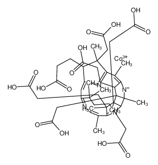 cobalt(3+),3-[(5Z,10Z,15Z)-3,13,17-tris(2-carboxyethyl)-2,7,18-tris(carboxymethyl)-1,2,5,7,12,12,15,17-octamethyl-8,13,18,19-tetrahydro-3H-corrin-24-id-8-yl]propanoic acid 33593-50-9