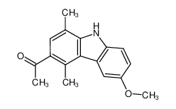 136950-67-9 1-(6-methoxy-1,4-dimethyl-9H-carbazol-3-yl)ethan-1-one