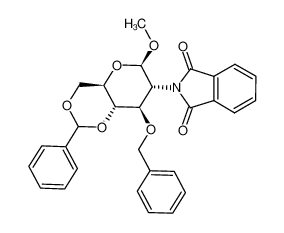 Methyl 3-O-benzyl-4,6-O-benzylidene-2-deoxy-2-phthalimido-b-D-glucopyranose 97276-96-5