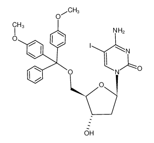 1-[2-deoxy-5-O-(4,4′-dimethoxytrityl)-β-D-erythro-pentofuranosyl]-5-iodocytosine 845620-48-6