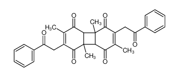 88008-06-4 2,4a,6,8a-tetramethyl-3,7-bis(2-oxo-2-phenylethyl)-4a,4b,8a,8b-tetrahydrobiphenylene-1,4,5,8-tetraone