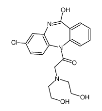 5-{[Bis(2-hydroxyethyl)amino]acetyl}-8-chloro-5,10-dihydro-11H-di benzo[b,e][1,4]diazepin-11-one 98374-54-0