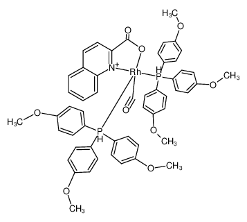 119854-20-5 structure, C53H50NO9P2Rh+