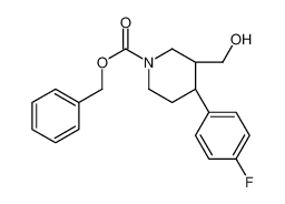 Benzyl (3S,4R)-4-(4-fluorophenyl)-3-(hydroxymethyl)-1-piperidinec arboxylate 392328-26-6