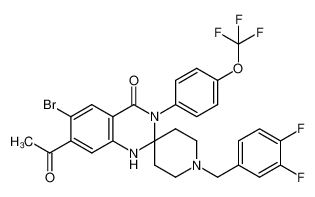 1620884-03-8 structure, C28H23BrF5N3O3