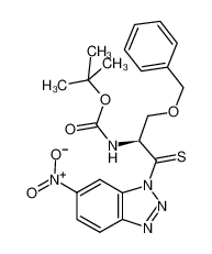 tert-butyl N-[(2S)-1-(6-nitrobenzotriazol-1-yl)-3-phenylmethoxy-1-sulfanylidenepropan-2-yl]carbamate 184951-89-1