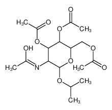 (5-acetamido-3,4-diacetyloxy-6-propan-2-yloxyoxan-2-yl)methyl acetate 7772-85-2