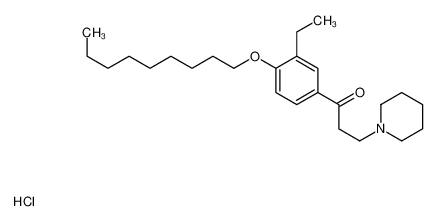 1-(3-ethyl-4-nonoxyphenyl)-3-piperidin-1-ylpropan-1-one,hydrochloride 30075-01-5