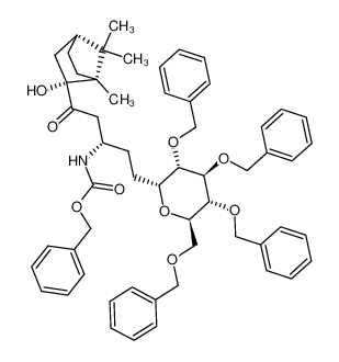 450370-62-4 spectrum, {(S)-3-((1R,2R,4R)-2-Hydroxy-1,7,7-trimethyl-bicyclo[2.2.1]hept-2-yl)-3-oxo-1-[2-((2R,3S,4R,5R,6R)-3,4,5-tris-benzyloxy-6-benzyloxymethyl-tetrahydro-pyran-2-yl)-ethyl]-propyl}-carbamic acid benzyl ester