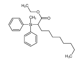 ethyl 2-[methyl(diphenyl)silyl]decanoate 89638-16-4