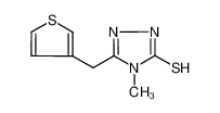 4-methyl-3-(thiophen-3-ylmethyl)-1H-1,2,4-triazole-5-thione 262610-50-4