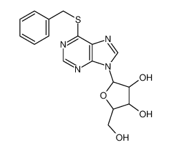 2-(6-苄基巯基嘌呤-9-基)-5-(羟基甲基)四氢呋喃-3,4-二醇