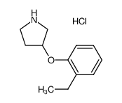 3-(2-Ethylphenoxy)pyrrolidine hydrochloride 1185299-39-1