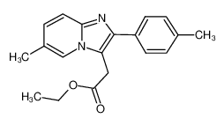 乙基[6-甲基-2-(4-甲基苯基)咪唑并[1,2-a]吡啶-3-基]乙酸酯